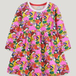 LULU & SKY Girls Graphic Printed Cotton Fit & Flare Dress-picture-11