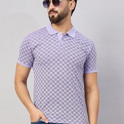 SZN Men Printed Polo Collar Pockets T-shirt-image-49