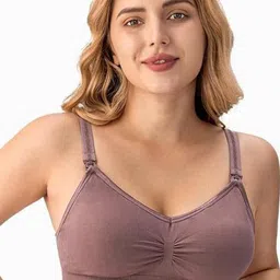 BRACHYWomen Plus Sizes Full Coverage Maternity Seamless Bra-56