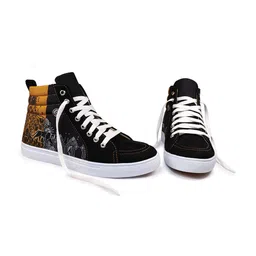 KobSook Men Printed Suede Sneakers-image-88