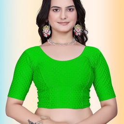 Moda Rapido Self Design Saree Blouse-image-9