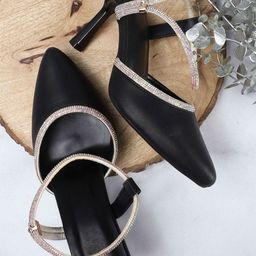 Looper Embellished Party Kitten Pumps-40