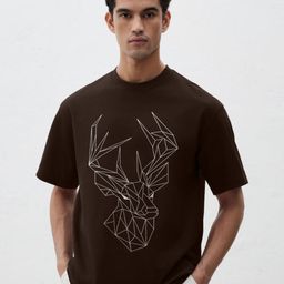TOGS & TERRE Graphic Printed Round Neck Cotton Classic Oversized Loose Fit T-shirt-image-64