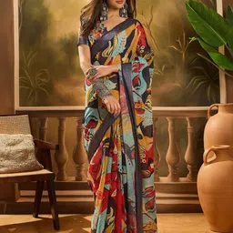 SHADOW & SAINING Abstract Zari Banarasi Saree-image-84
