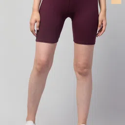 DRAXSTAR Women Pack Of 2 Skinny Fit Mid-Rise Running Sports Shorts-image-75