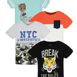 PLUM TREE Boys 4 Printed Applique T-shirt-image-75