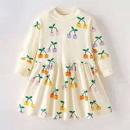 LULU & SKY Girls Round Neck Cotton Fit & Flare Dress-picture-21