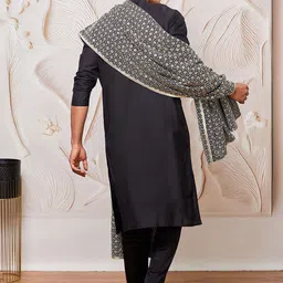 VASTRAMAY Men Regular Kurta with Pyjamas & With Dupatta image 2