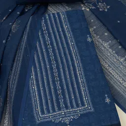 Soch Floral Printed Sequinned Linen Unstitched Dress Material-image-69