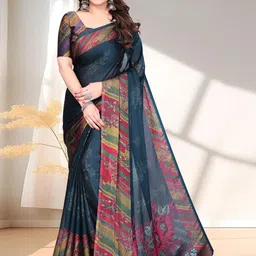 SUPERLAXMI Pure Chiffon Saree-29