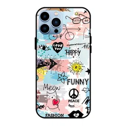 QRIOH Typography Printed iPhone 13 Pro Back Case Mobile Accessories-image-12