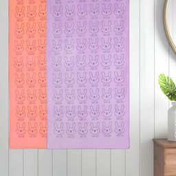Myntra Elegant Homes Purple & Orange 2 Printed Cotton 300 GSM Bath Towel-image-85