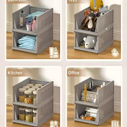RUBOXA Multicoloured Set of 6 Regular Multi-Utility Organisers image 2