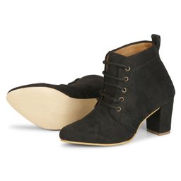 Commander Shoes Women Suede Block Sandals-15