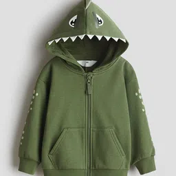 H&M Appliqud Zip-Through Hoodie-picture-3