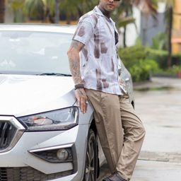 WILNERCROWN Classic Abstract Printed Button-Down Collar Cotton Shirt-picture-11