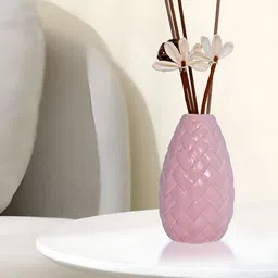Cortina Pink Textured Ceramic FlowerVase-image-57
