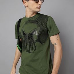 Free Authority Men Punisher Printed Cotton T-shirt-image-94