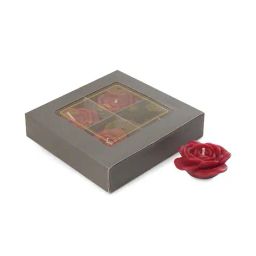 pure home and living Set of 4 Flower Shaped Candles image 5