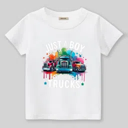 INCLUD Boys Graphic Printed Round Neck Short Sleeves Regular Fit Casual T-Shirt-image-32