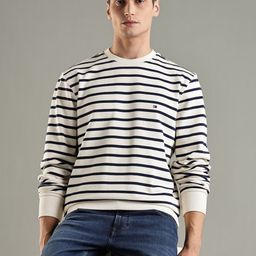 Tommy Hilfiger Europe Men Striped Round Neck Pullover Sweaters-picture-20