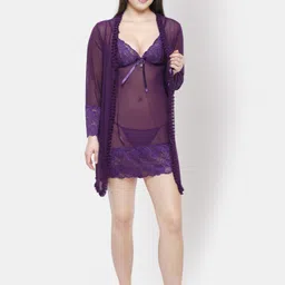 NOIRA Net Strapless Baby Doll-image-9