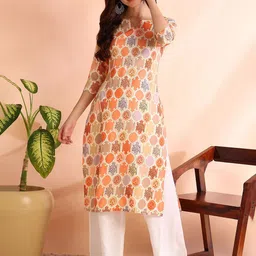 Moda Rapido Floral Printed Notch Neck Straight Kurta-image-59