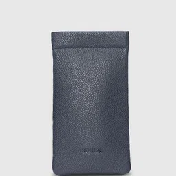 SENNES Black Self Design Leather Sunglasses Case-56