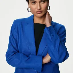 Marks & Spencer Notched Lapel Single-Breasted Blazer image 2