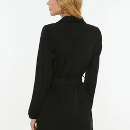 Trendyol Notched Lapel Open Front Longline Blazer image 5