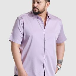 Snitch Men Plus Size Classic Regular Fit Spread Collar Solid Cotton Casual Shirt-picture-5