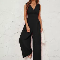 StyleCast V-Neck Wrap Wide-Leg Basic Jumpsuit-picture-14