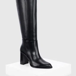 Oroh Women Solid Casual Block-Heeled Slouchy Boots-image-51