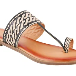 Stylestry Girls Embellished Party One Toe Flats-36