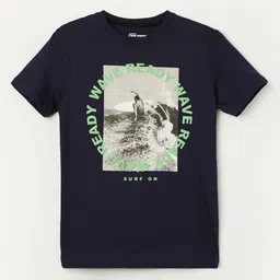 Fame Forever by Lifestyle Boys Typography Printed Round Neck Cotton T-shirt-image-79