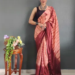 KALINI Tie and Dye Ready to Wear Jamdani Saree-image-28