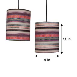 Grated Ginger Mulicolored Set of 2Ceiling Lamps image 5