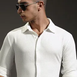 HIGHLANDER Men Slim Fit Opaque Casual Shirt-image-32