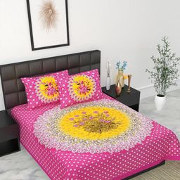 E Elma Unisex Pink Bedsheets-image-89