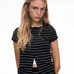 H&M Short-Sleeved Fine-Knit Cardigan-picture-21