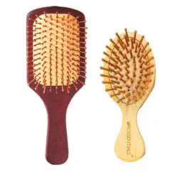 OROSSENTIALS Set Of 2 Wooden Hair Brush-49