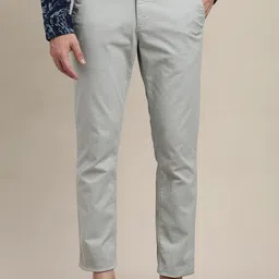 Turtle Men Printed Relaxed Skinny Fit Chinos Trousers-image-84