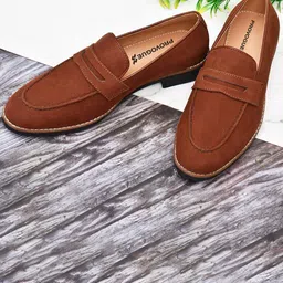 Provogue Men Leather Formal Loafers-picture-5