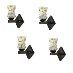 1ST TIME Yellow & White Set of 4 Printed Wall Lamp-picture-32