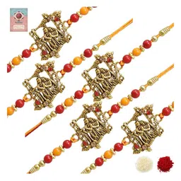 MEIRA JEWELLERY Set Of 5 Rakhi Greeting Card & Roli Chawal-image-72