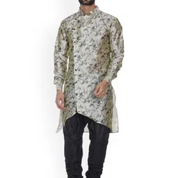 VEERA PARIDHAAN Men Floral Printed Regular Kurta with Pyjamas-picture-8