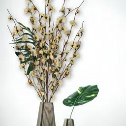 ARTSY Cream-Coloured 1 Pieces Hanging Sunflower Artificial Flower-47