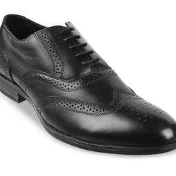 Metro Men Textured Leather Formal Brogues-picture-26