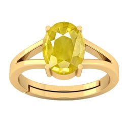 VISHVMA Gold-Plated 11.00 Ratti to 11.50 Ratti Sapphire Stone Studded Finger Ring-picture-46