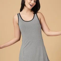 CUKOO Round Neck Printed Swimming Dress-image-25